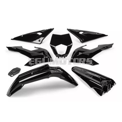 STR8 műanyag készlet 8 darab, fekete, Rieju MRT 2022-től