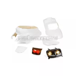   STR8 idom- és világításkészlet fekete/fehér, Yamaha BWs 2004-től