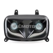 STR8 idom- és világításkészlet fekete/fehér, Yamaha BWs 2004-től