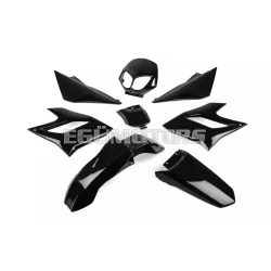   STR8 idomkészlet 8 darab, fekete, Derbi DRD Racing (2006-2011)