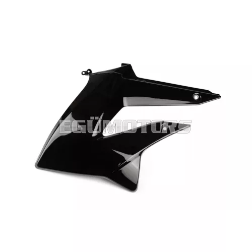 STR8 első oldalidom bal, fekete, Derbi DRD X-Treme (2011-2017)