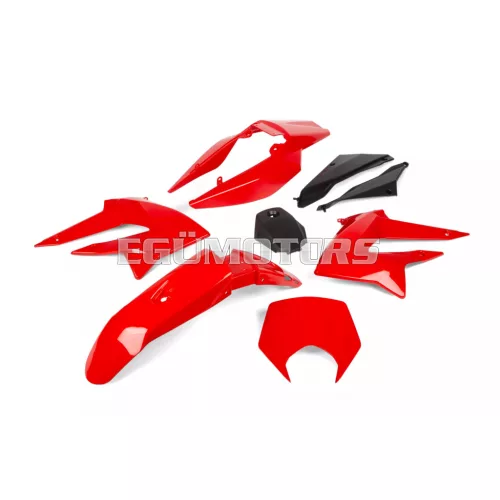 STR8 idomkészlet 8 darab, piros, Derbi DRD X-Treme (2011-2017)