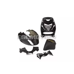 STR8 idomkészlet 5 darab, matt fekete, Piaggio Zip SP2