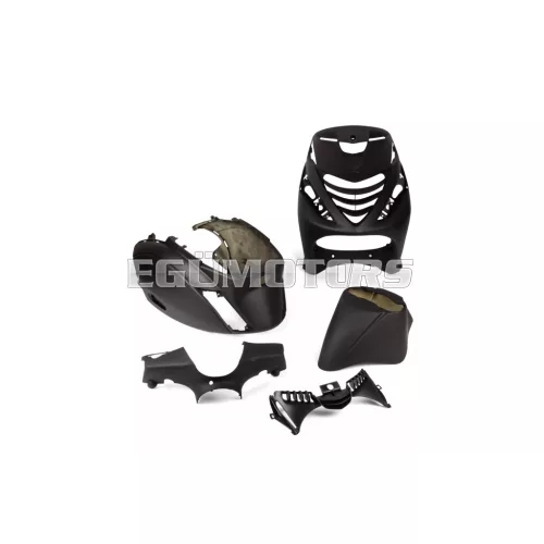 STR8 idomkészlet 5 darab, matt fekete, Piaggio Zip SP2