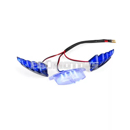 STR8 LED világítás első légbeömlőhöz kék, Piaggio Zip SP2