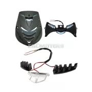 STR8 LED világítás első légbeömlőhöz kék, Piaggio Zip SP2