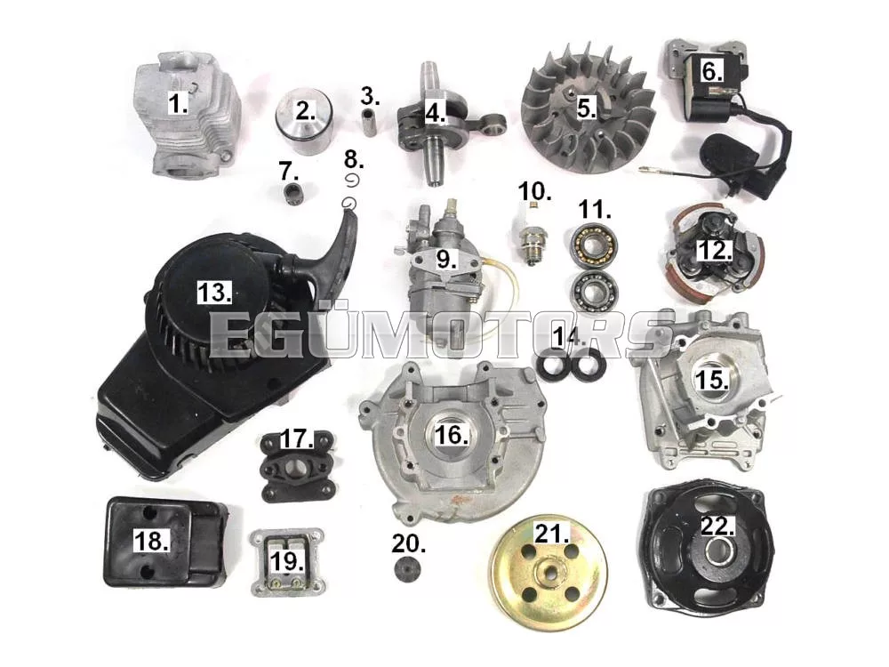 Egümotors robogó tuning :Pocket Bike alkatrészek